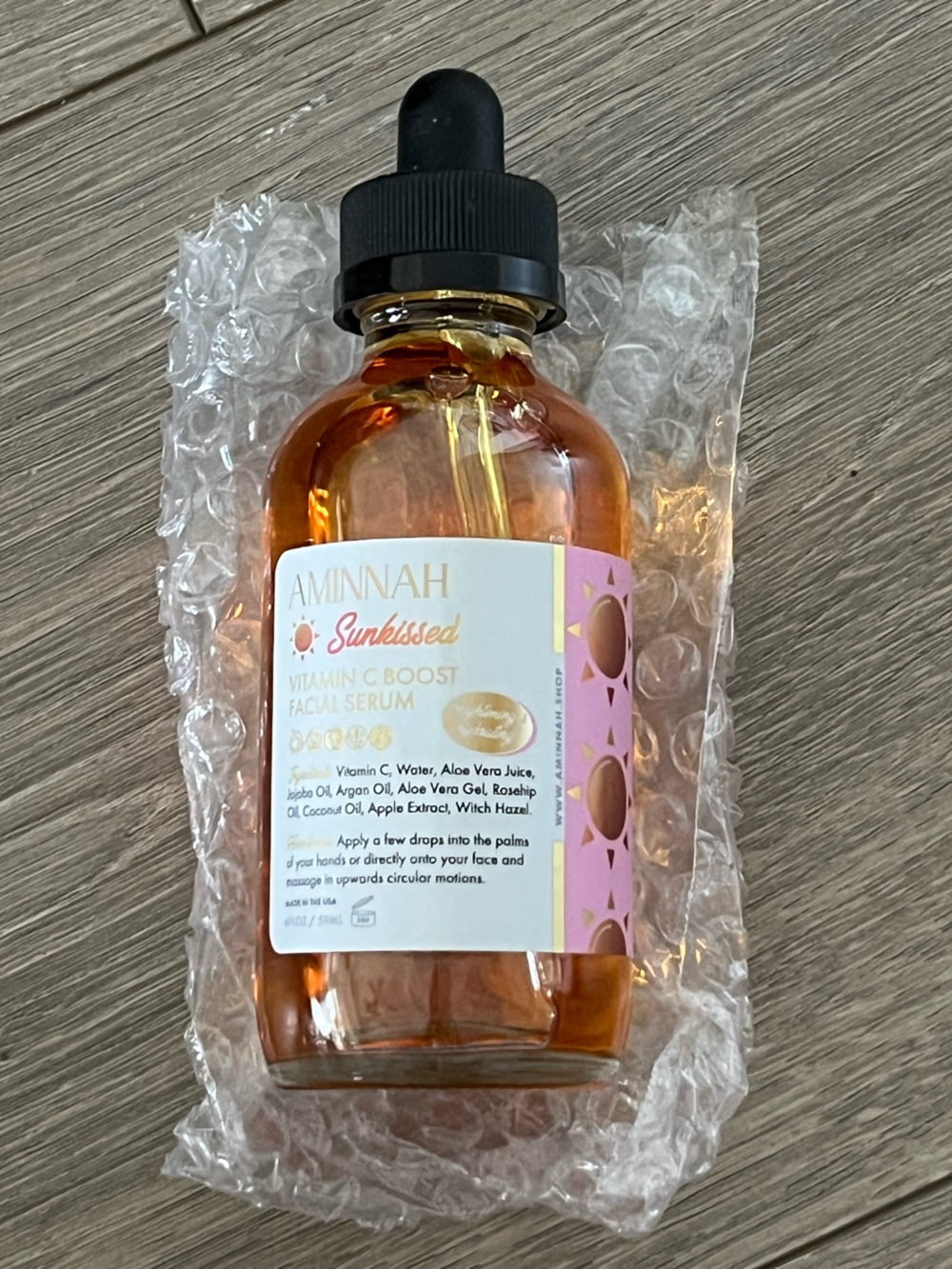 NWT AMINNAH Sunkissed Vitamin C Boost Facial Serum